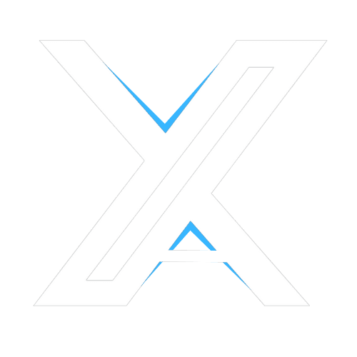 X VA Logo - White