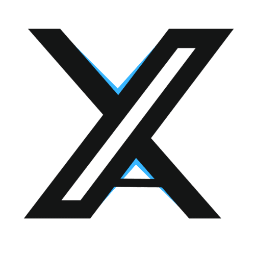 X VA Logo - Black
